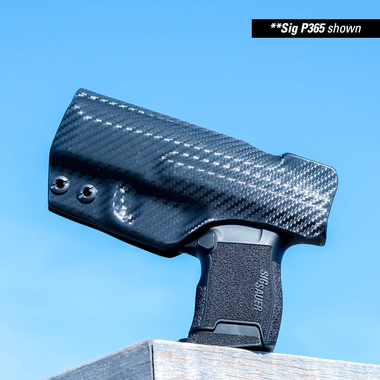 Clip & Carry IWB Kydex – Funda para el Sig Sauer P365XL  Interior oculto en la cintura  retención de clic audible  Adjus. Cant  Compatible con