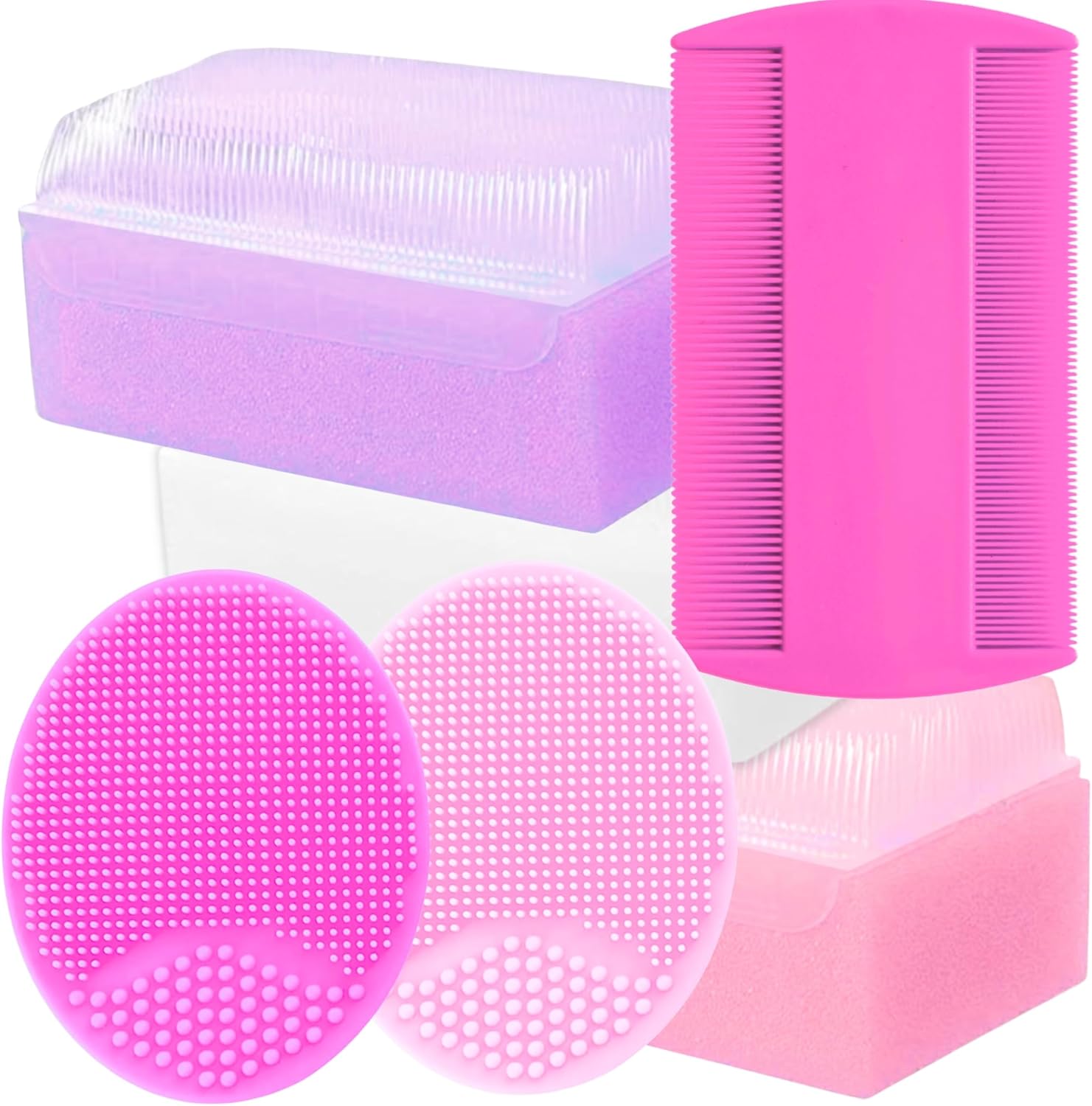 Kit de tratamiento para cuna para bebé niña  Cepillo para cuna de bebé para bebés  Productos esenciales de baño para bebés  Peine para cuna y