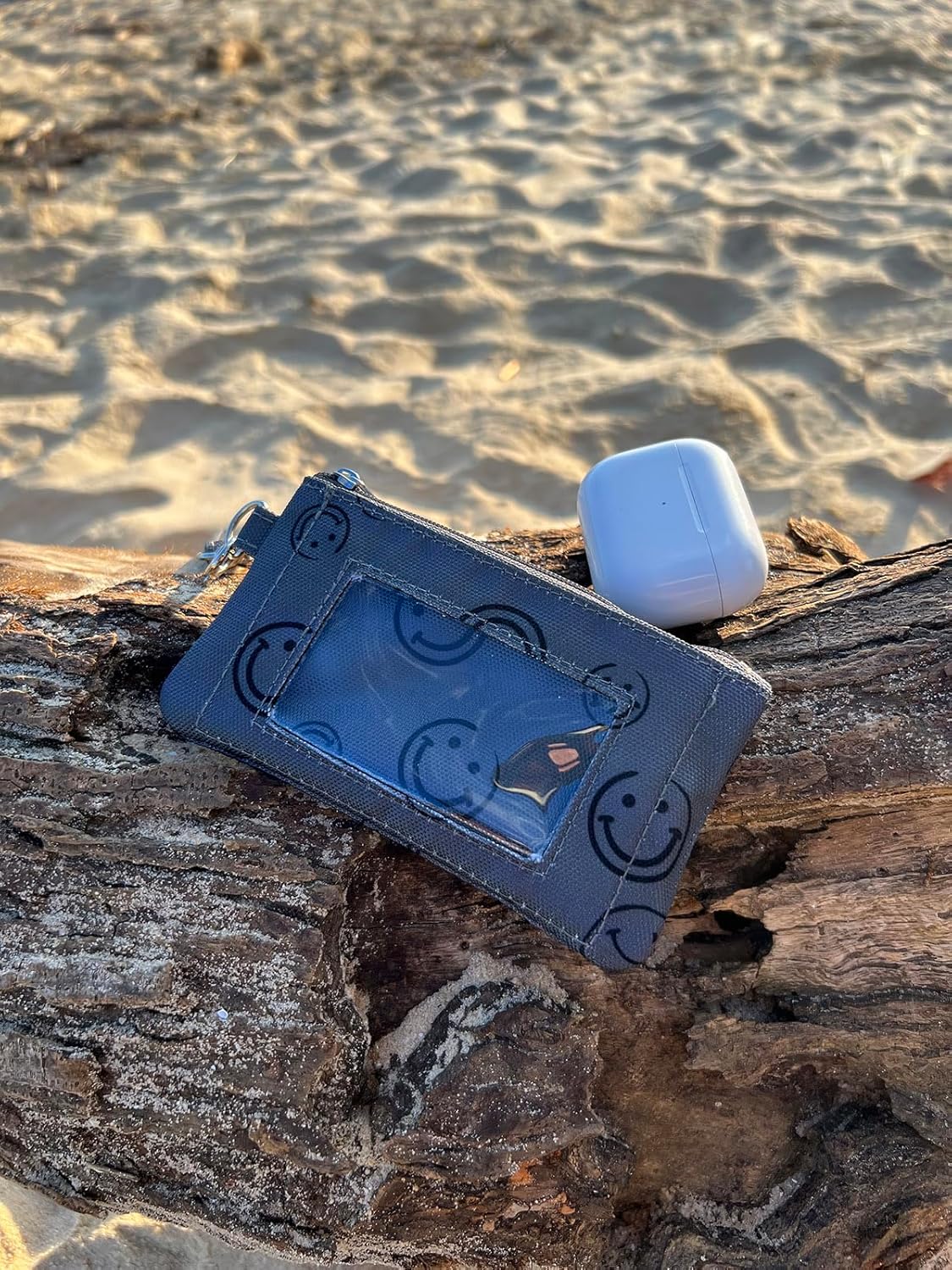 DQL Funda de identificación con cordón, cordón y soporte para identificación, funda de identificación con cremallera, carteras pequeñas con