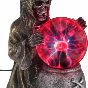 FUN Costumes Evil Grim Reaper Bola de plasma mágica Decoración de Halloween  Esfera de Nebulosa eléctrica roja sensible al tacto FUN Costumes Evil Grim Reaper Bola de plasma mágica Decoración de Halloween  Esfera de Nebulosa eléctrica roja sensible al tacto