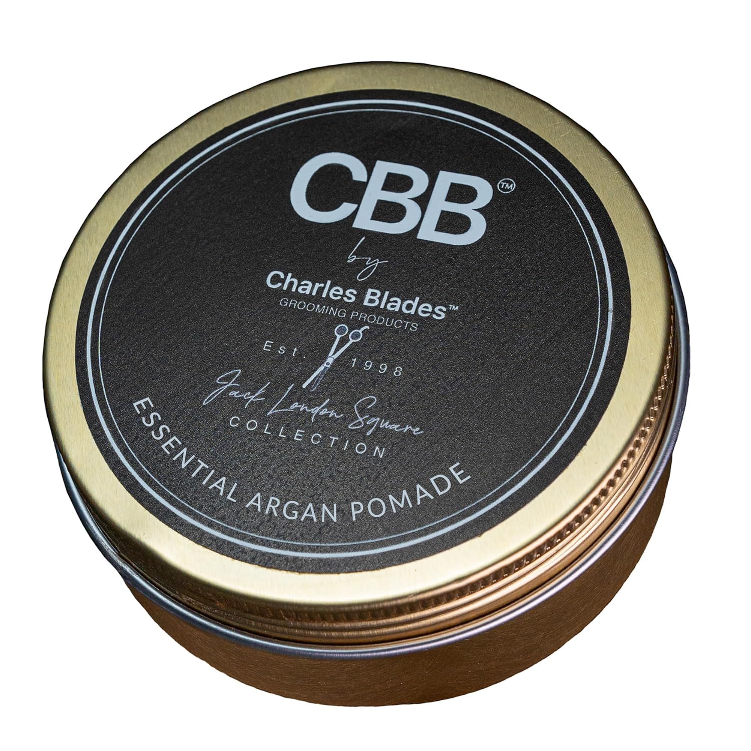 CBB By Charles Blades Pomada de argán esencial Mantenga el nivel 8  Pomada para dar forma y peinar para hombres y mujeres, agarre fuerte, soluble en