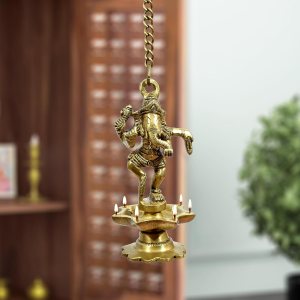 Ganesh – Diya colgante de latón Lámpara de latón Diya de latón Diwali Regalos de inauguración de la casa para el nuevo hogar Ganesh – Diya colgante de latón Lámpara de latón Diya de latón Diwali Regalos de inauguración de la casa para el nuevo hogar