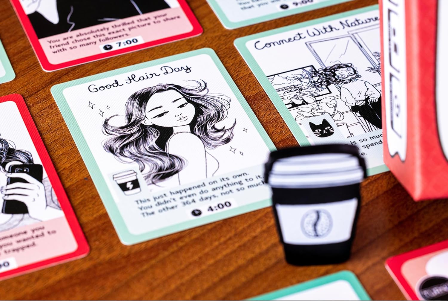 Juego de cartas descuidado
