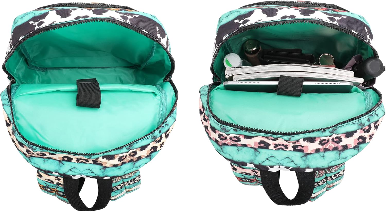 Montana West Western – Mochila para mujer, ligera, informal, para viajes con computadora portátil, *A1-boho Leopard 4, Mochilas Daypack