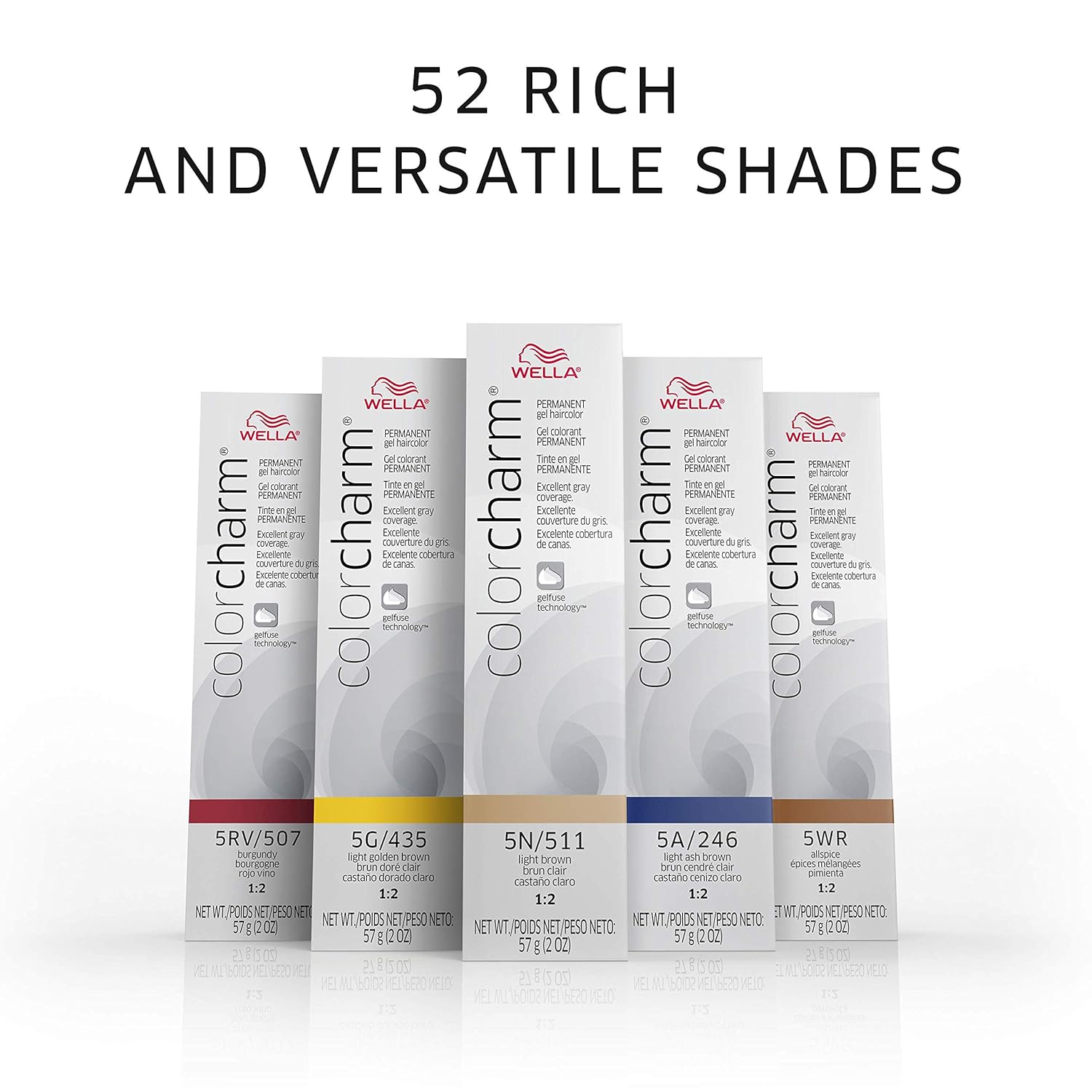 Wella Color Charm – Tinte en gel permanente, tono castaño