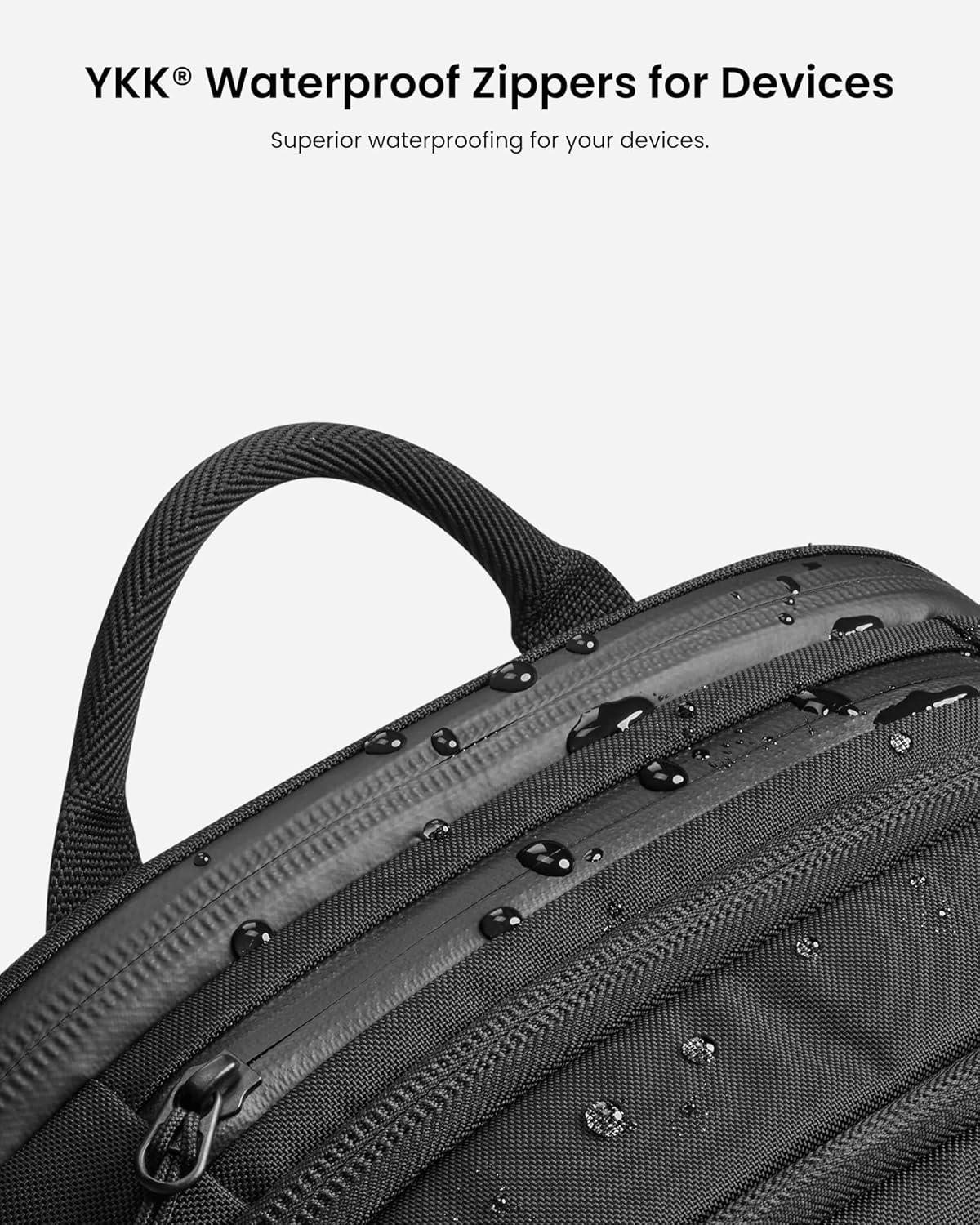 tomtoc Mochila para laptop de 17.3 pulgadas, mochila impermeable para computadora de viaje, ideal para viajes diarios, exploración urbana, viaje de