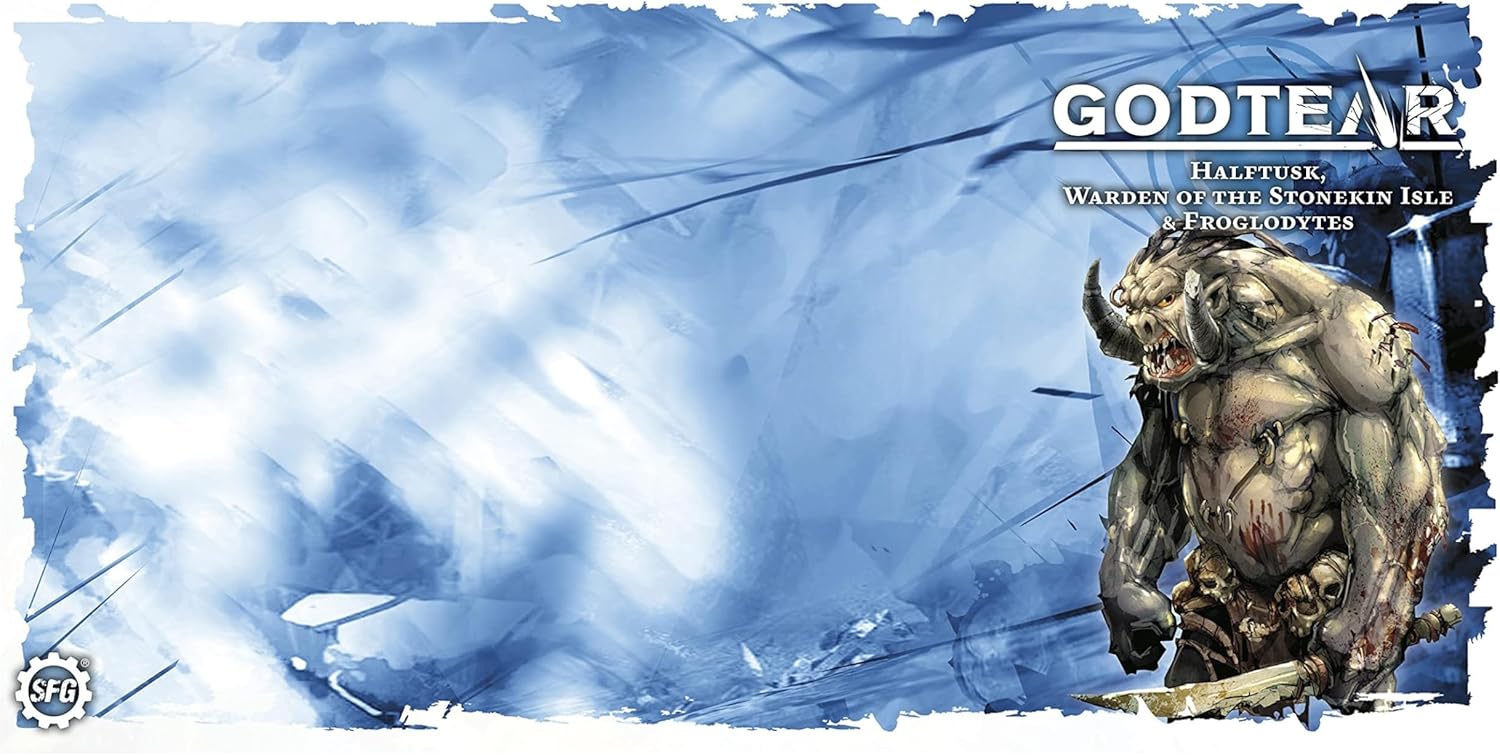 Steamforged Godtear Halftusk, Warden of The Stonekin Isle Guardians Champions Set