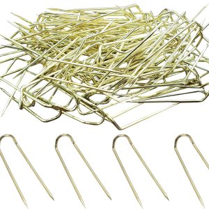 Rosenthal Collection U-Pins, U Shape Jewelry Display Chain Pad Showcase (paquete de 100, dorado) Rosenthal Collection U-Pins, U Shape Jewelry Display Chain Pad Showcase (paquete de 100, dorado)