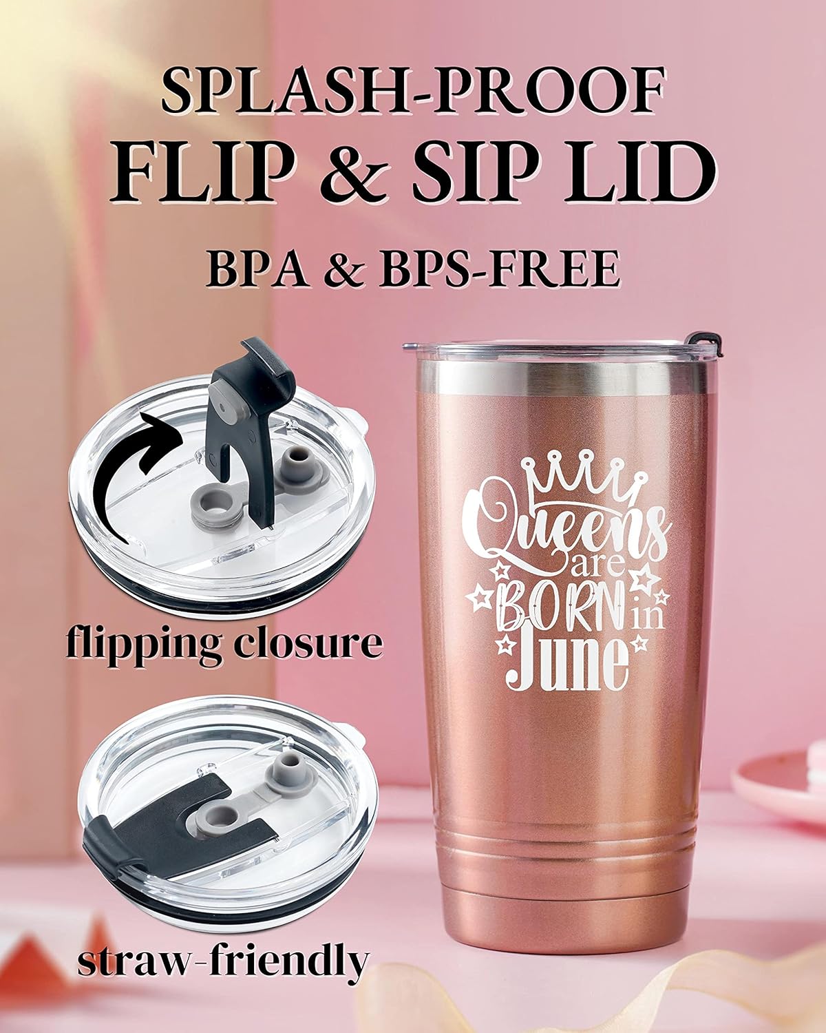Onebttl Vaso de feliz cumpleaños para mujer, divertidos regalos de cumpleaños para ella, novia, amigas, esposa, mamá, hija, hermana, taza de acero