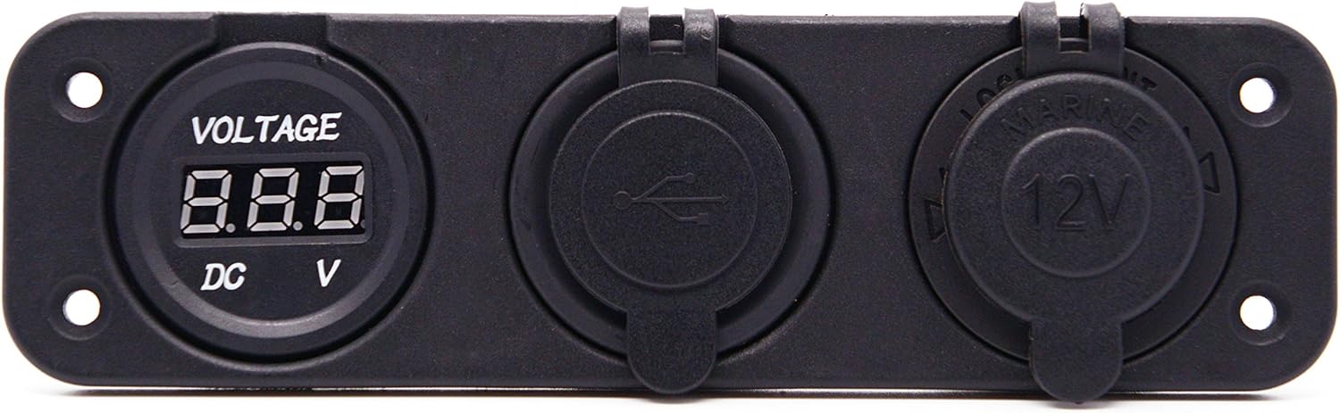 Cllena interruptores basculantes para camiones y autos, interruptor LED, 3 pines, control de apagadoencendido, 12V (luz azul)