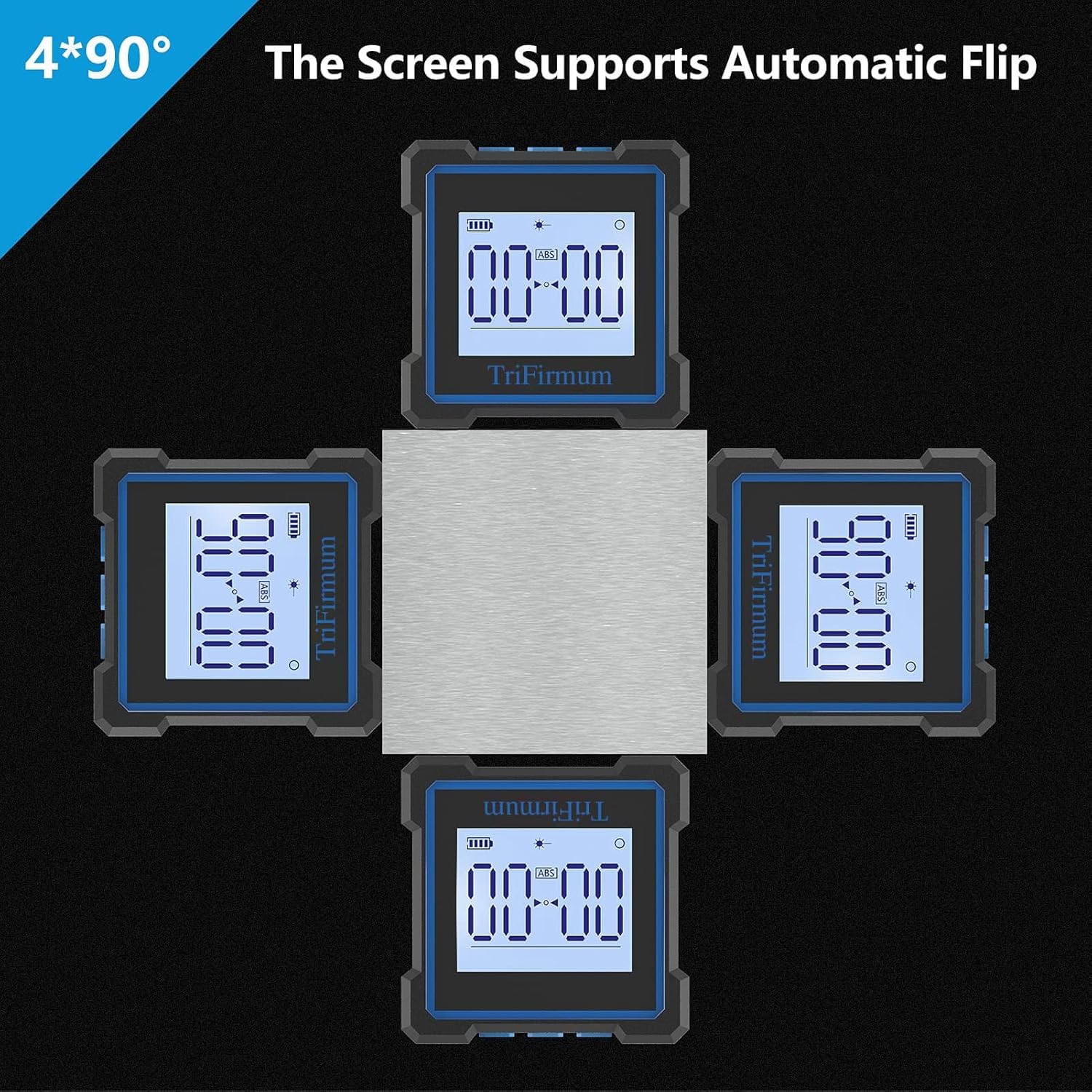 Buscador de ángulo digital y nivel electrónico,Nivel digital 3 en 1transportadorinclinómetromedidor de ángulo,Caja de nivel magnético