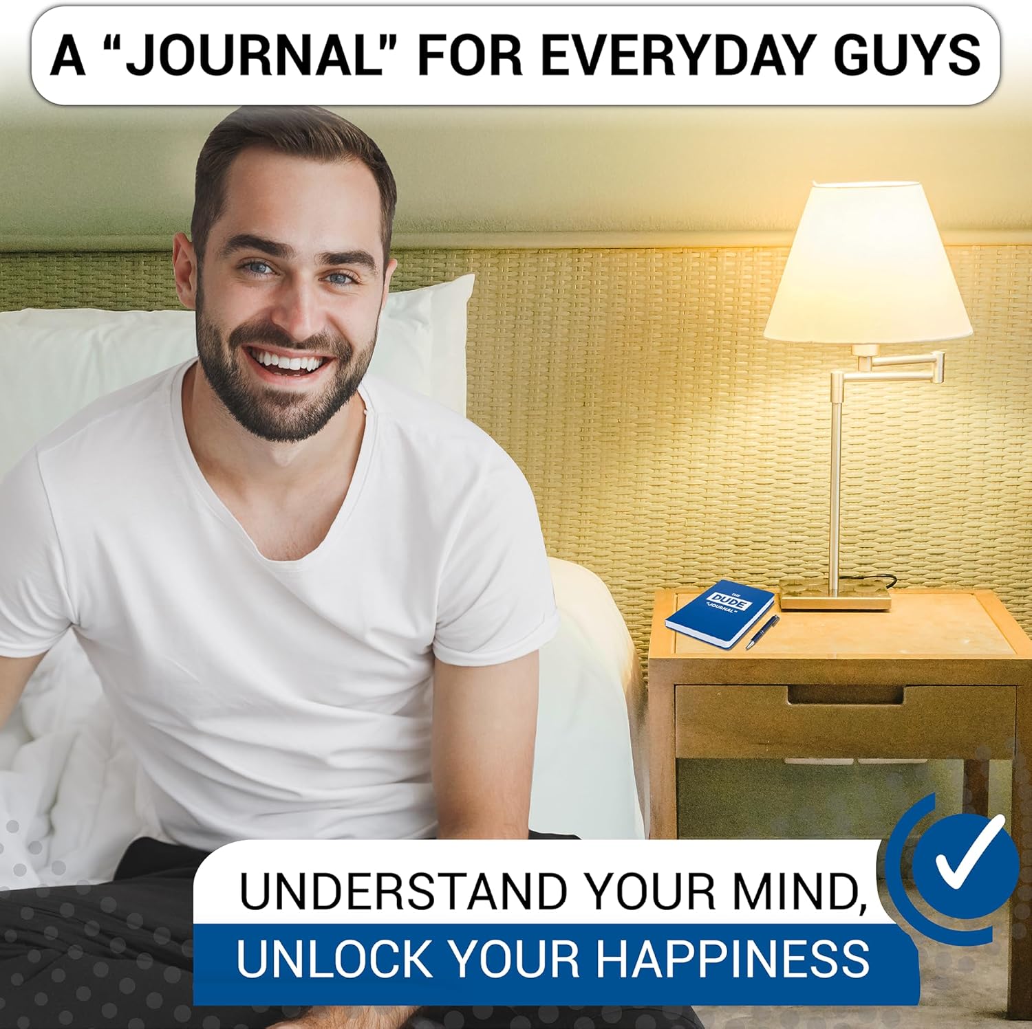 Diario diario para hombres – Diario para hombre – Diario de gratitud para hombres – Diario para hombres – Cuaderno para hombre – Diario personal –