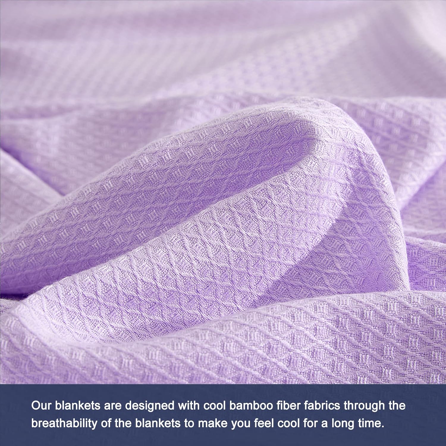 DANGTOP Mantas refrescantes 100% bambú, mantas ligeras refrescantes para decoración del hogar y para usar en capas en cualquier cama en todas las