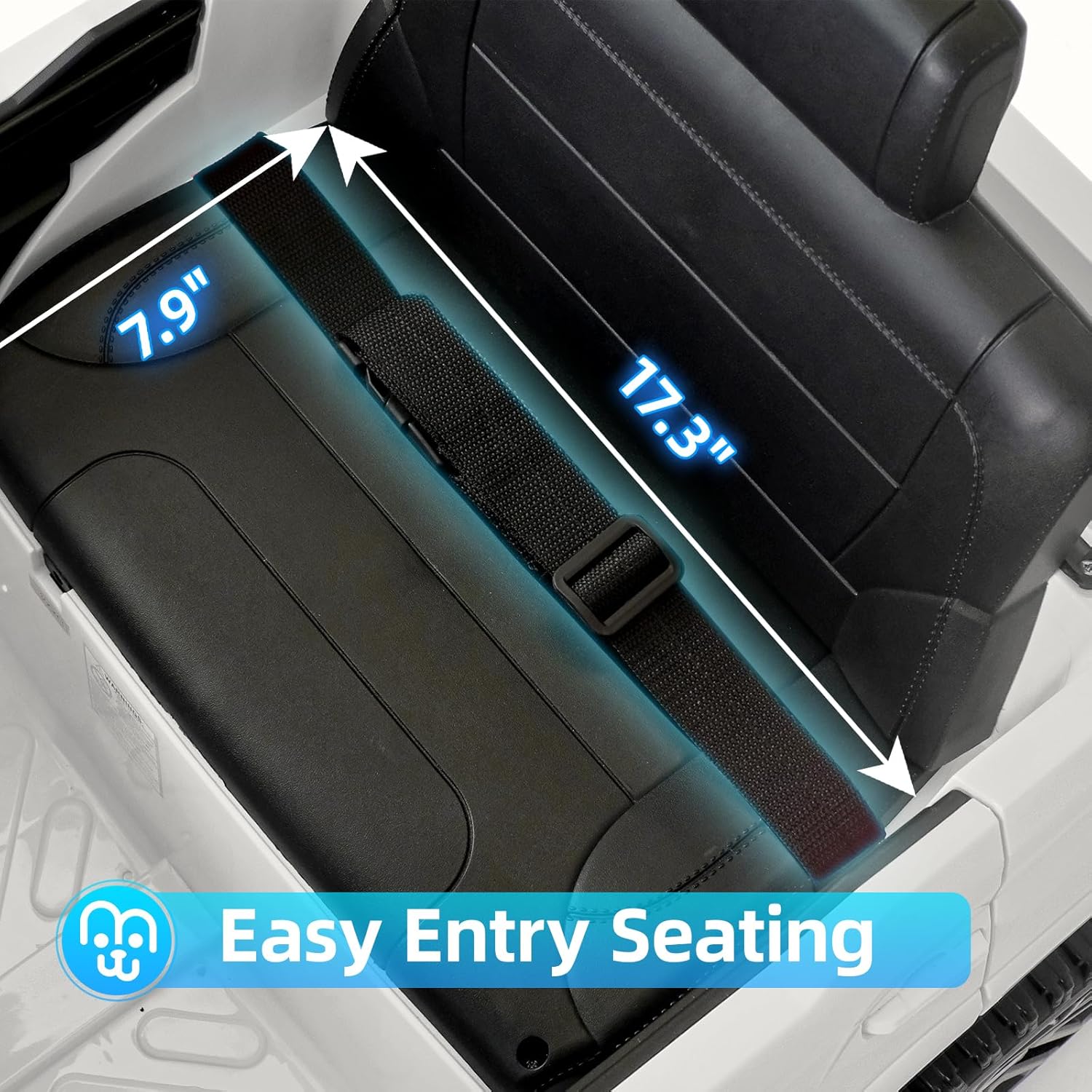 Toyota Tundra – Auto eléctrico con licencia para niños, batería de 12 V, 7 Ah, auto eléctrico para niños, camión, maletero, control remoto,