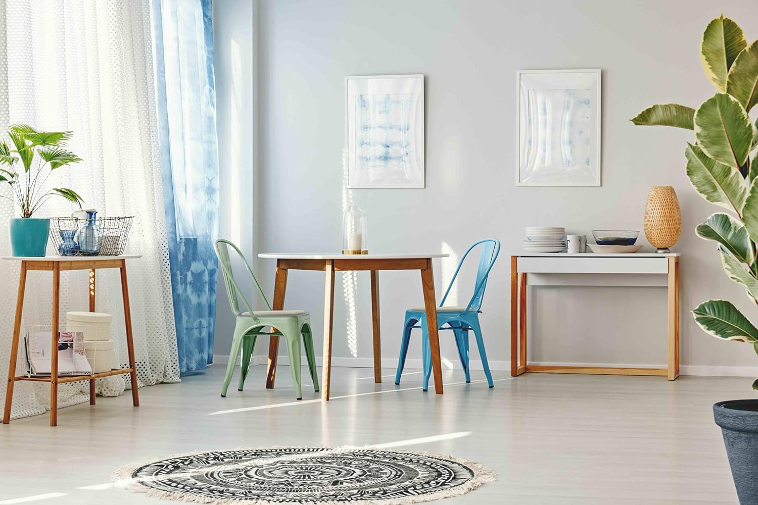 Cojín de silla y taburete con respaldo redondeado para Tolix y otras sillas de metal (negro)