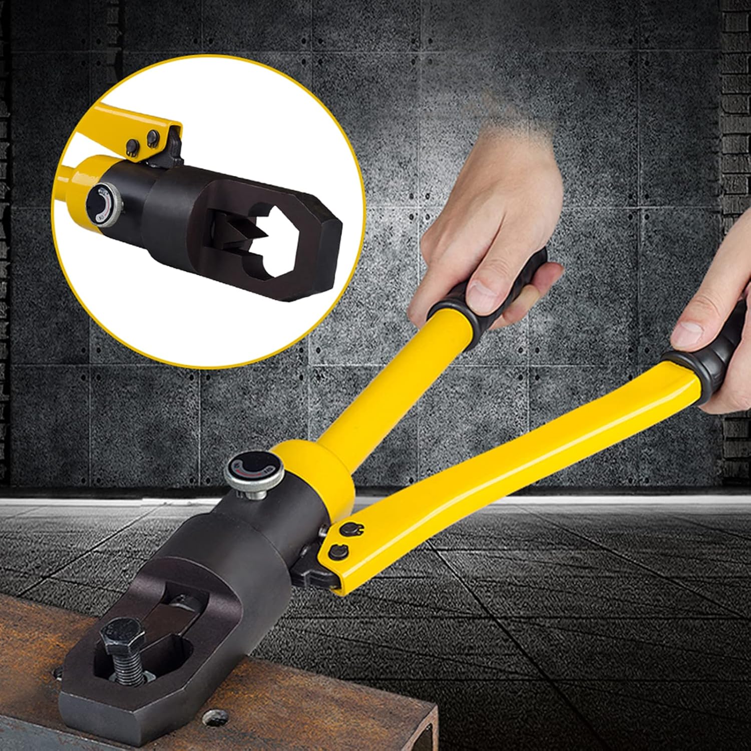 PIOCAIYIN – Divisor de tuercas hidráulicas, divisor de tuercas portátil con caja de almacenamiento YP-24, herramienta divisor de tuercas 10T rango