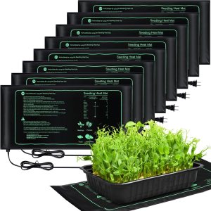 ROCEEI Tapete térmico de plántulas a granel, 10 x 20.75 pulgadas, alfombrillas térmicas para plantas de inicio de semillas, tapete de calentamiento ROCEEI Tapete térmico de plántulas a granel, 10 x 20.75 pulgadas, alfombrillas térmicas para plantas de inicio de semillas, tapete de calentamiento