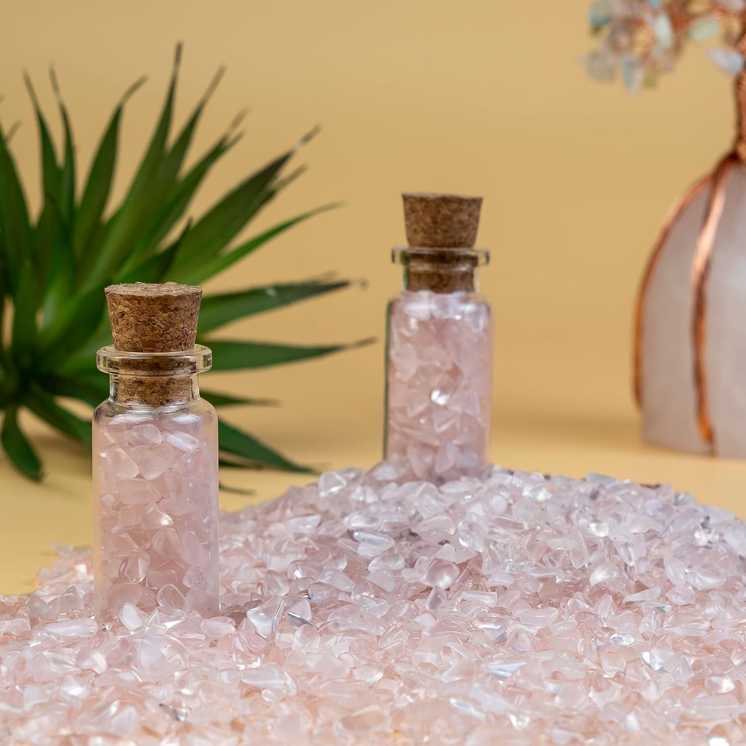 Crocon Piezas de piedras preciosas sin perforar con forma irregular para hacer joyas, plantas, florero, colección de gemas para decoración del