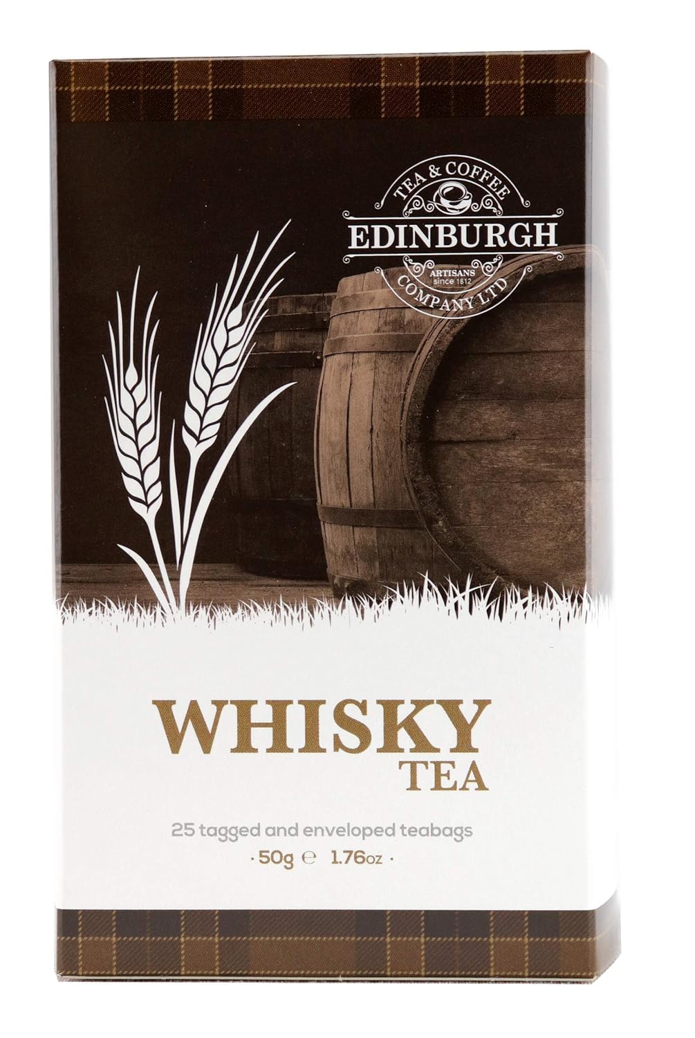 Edinburgh Tea & Coffee Company – Té negro con sabor a whisky, 25 sobres