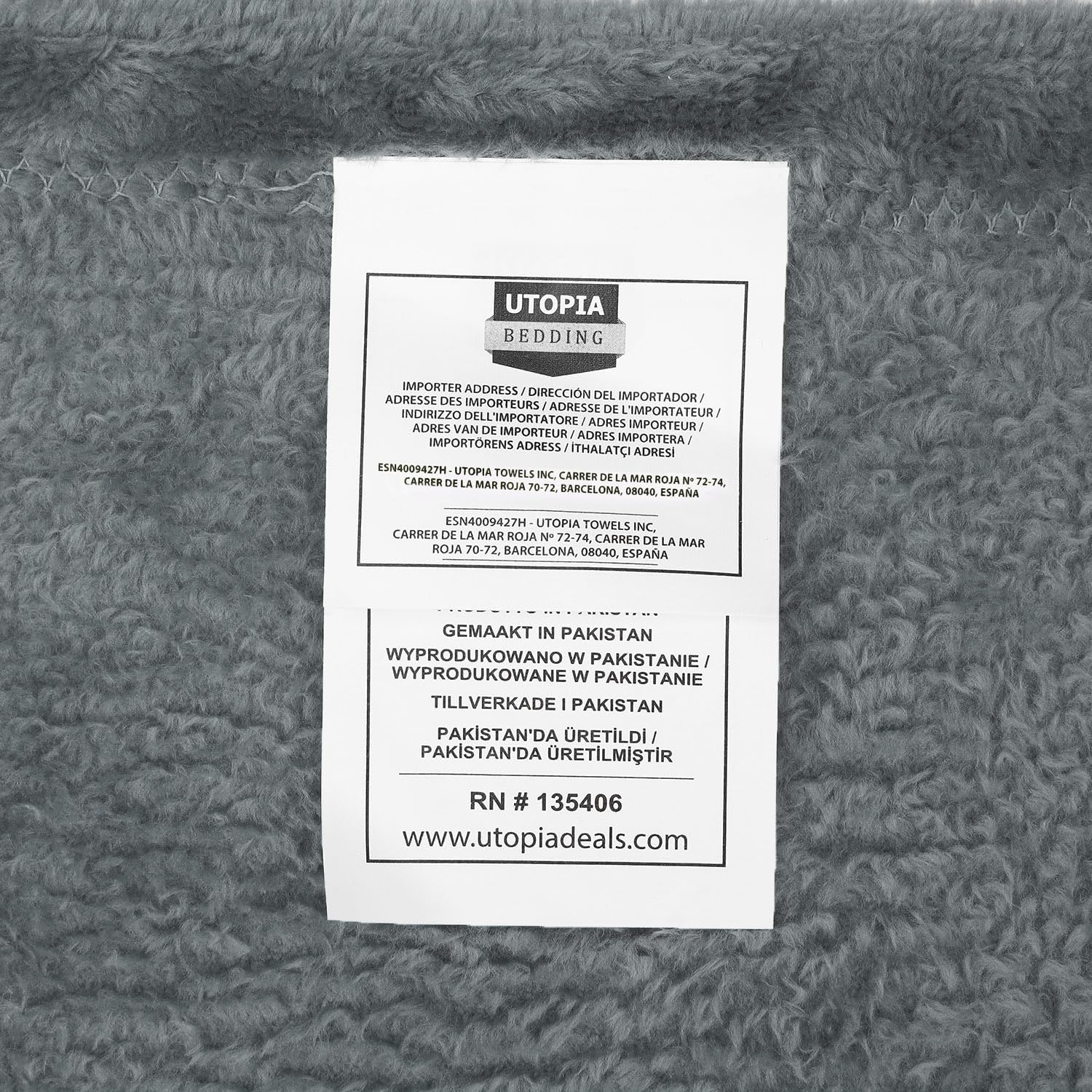 Utopia Bedding – Manta polar de 8.85 ozyd, tamaño individual, color gris ceniza, cobija para cama de microfibra, mullida, suave y antiestática (90 x