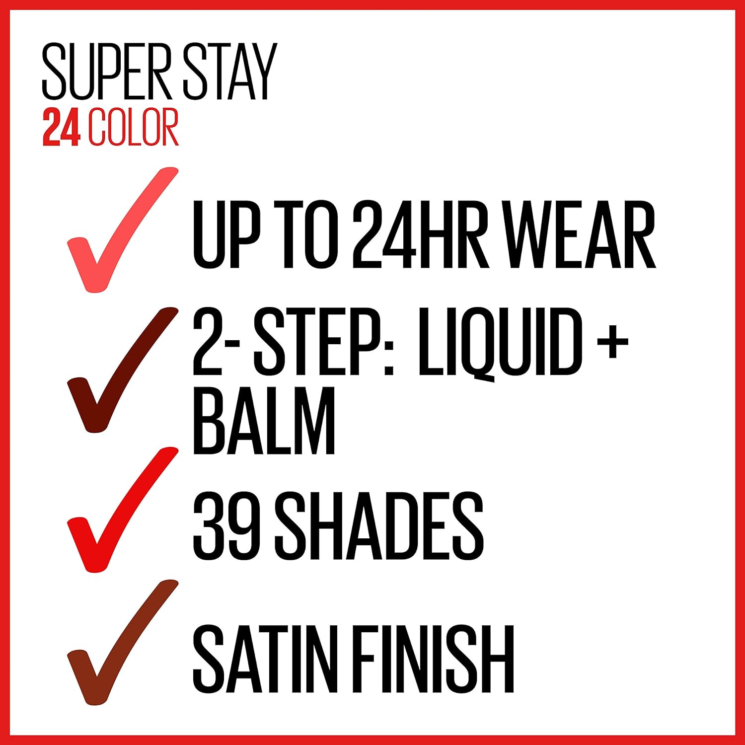 MAYBELLINE SuperStay 24 – Lápiz labial líquido de 2pasos, labial altamente pigmentado de larga duración con bálsamo hidratante, color rosa (Infinite