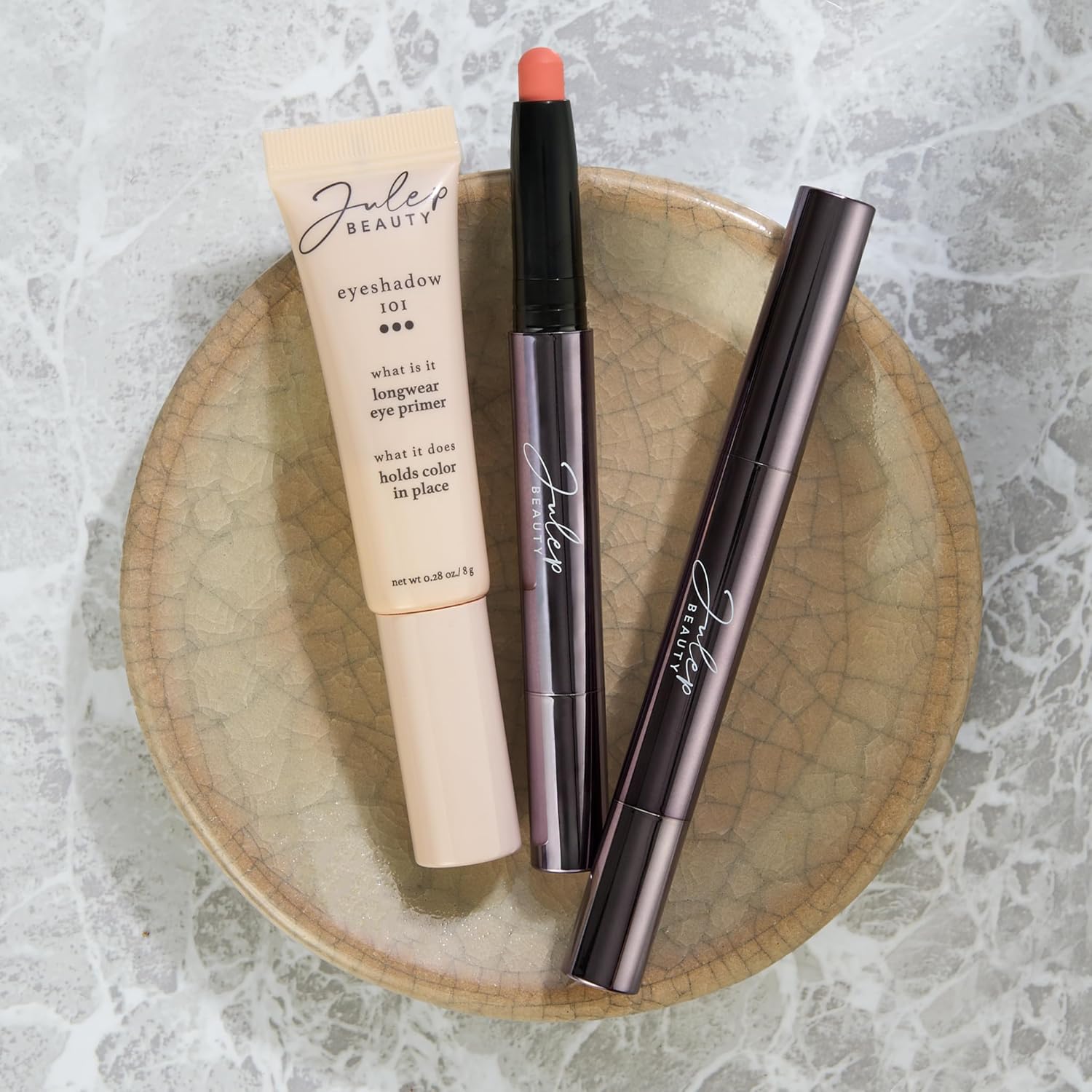 Julep Sombra de ojos 101 de larga duración, imprimación de ojos ligera con infusión de té verde, 0.35 onzas