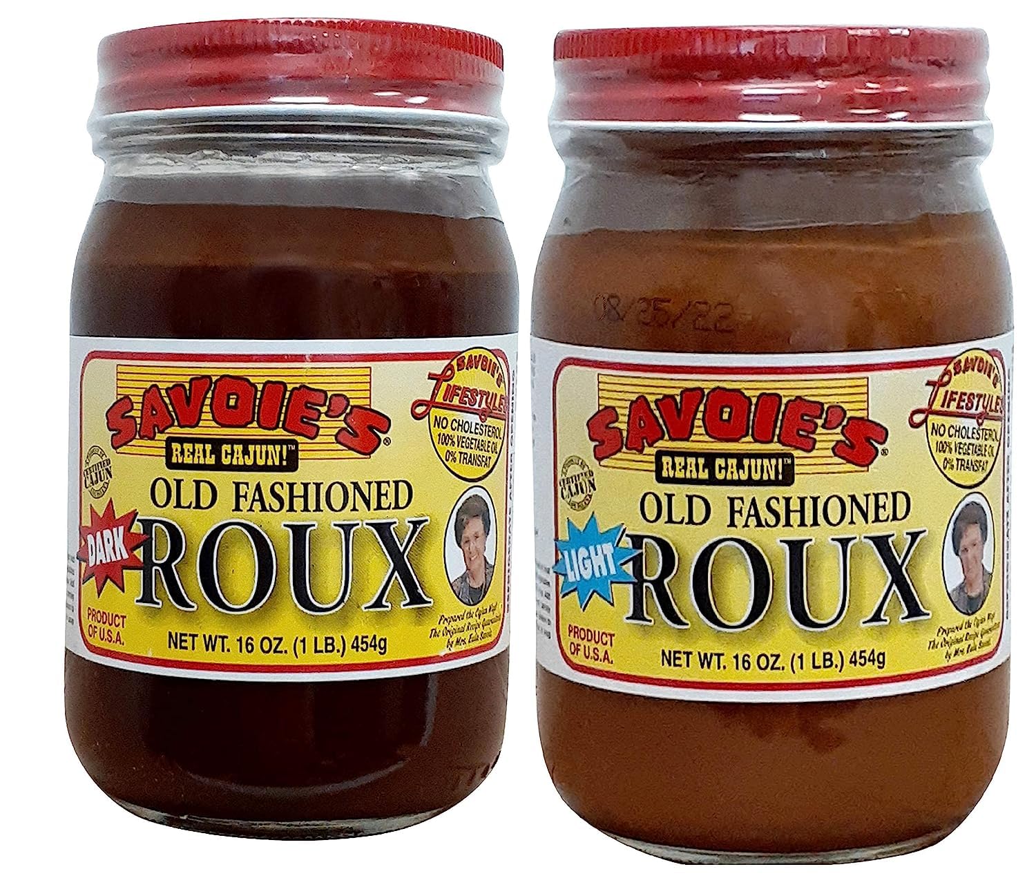 SAVOIE’S Old Fashioned Dark Roux and Light Roux Paquete de 2 (16 onzas cada uno)