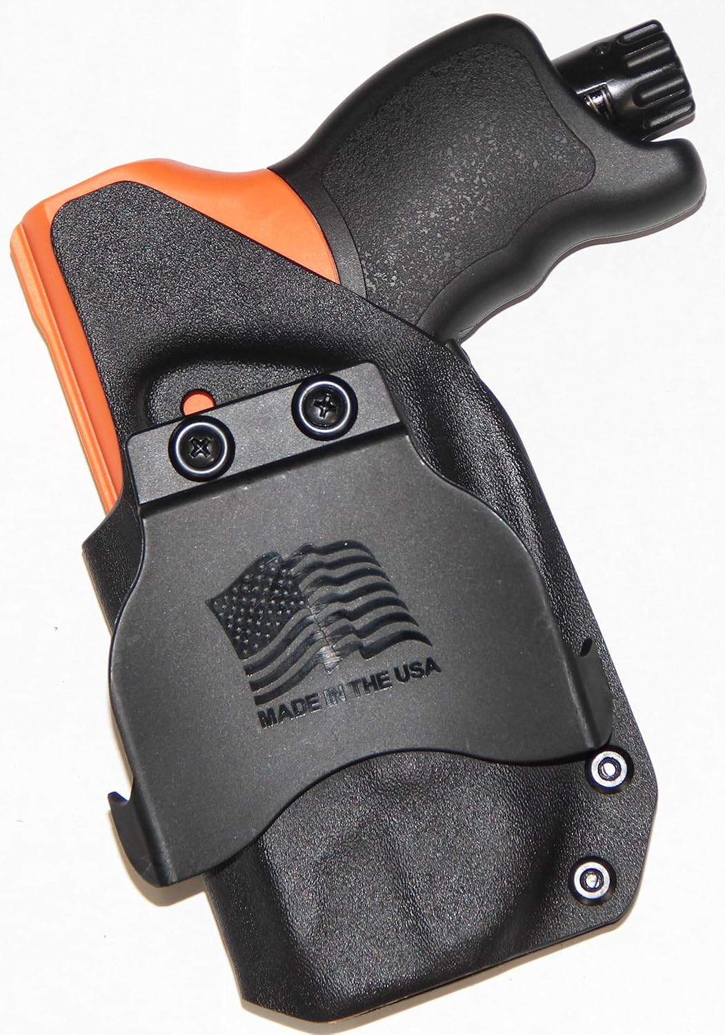 REVKEL Custom OWB Paddle Kydex Holster CCW para UMAREX HDP 50 Pistola compacta de bolas de pimienta en negro táctico policial. Dibujo a mano