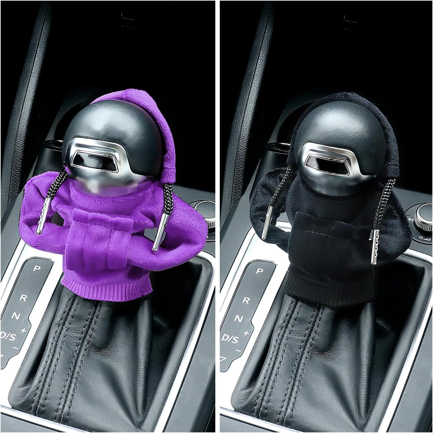 2 fundas para pomos de palanca de cambios, suave y cómoda, con capucha, funda universal para palanca de cambios, accesorios de decoración de