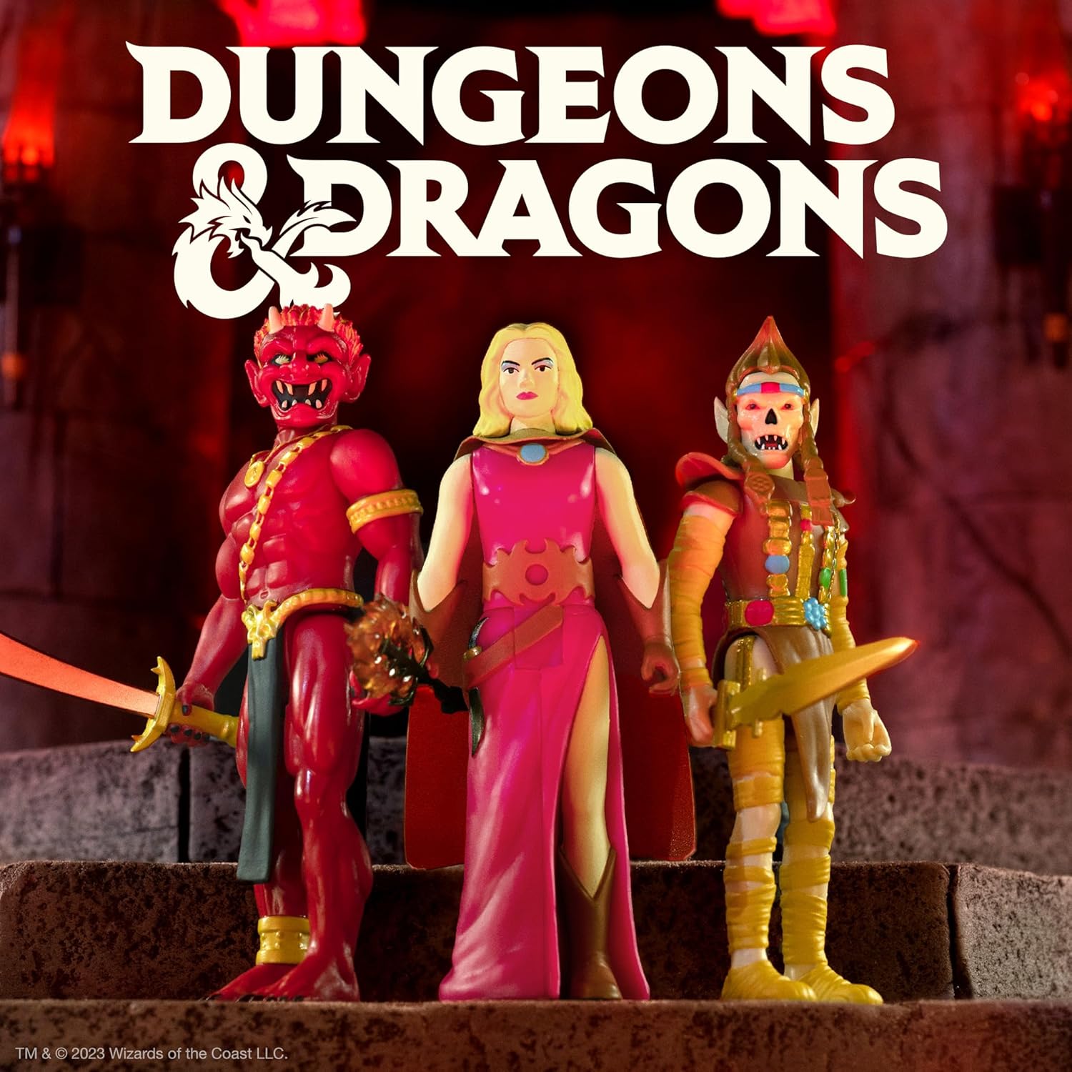 Super7 Dungeons & Dragons Githyanki – Figura de acción de Calabozos y Dragones de 3.75 pulgadas con accesorio, coleccionables vintage y juguetes