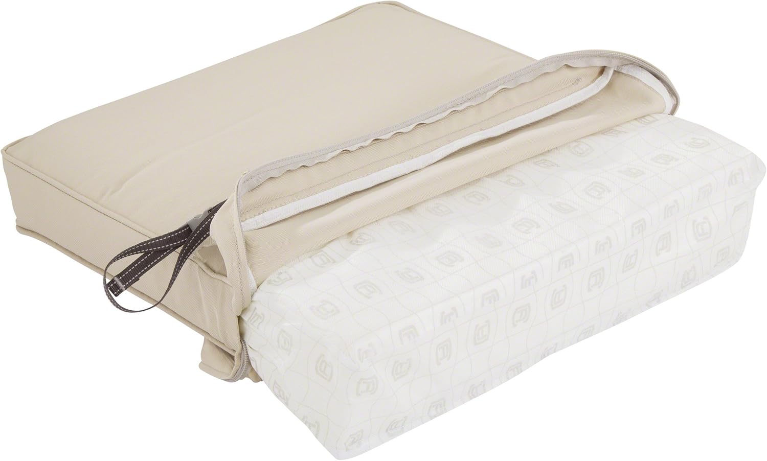 Classic Accessories, Montlake FadeSafe – Cojín de respaldo contorneado para banco o sofá de dos puestos de exteriores y patio, tela resistente al