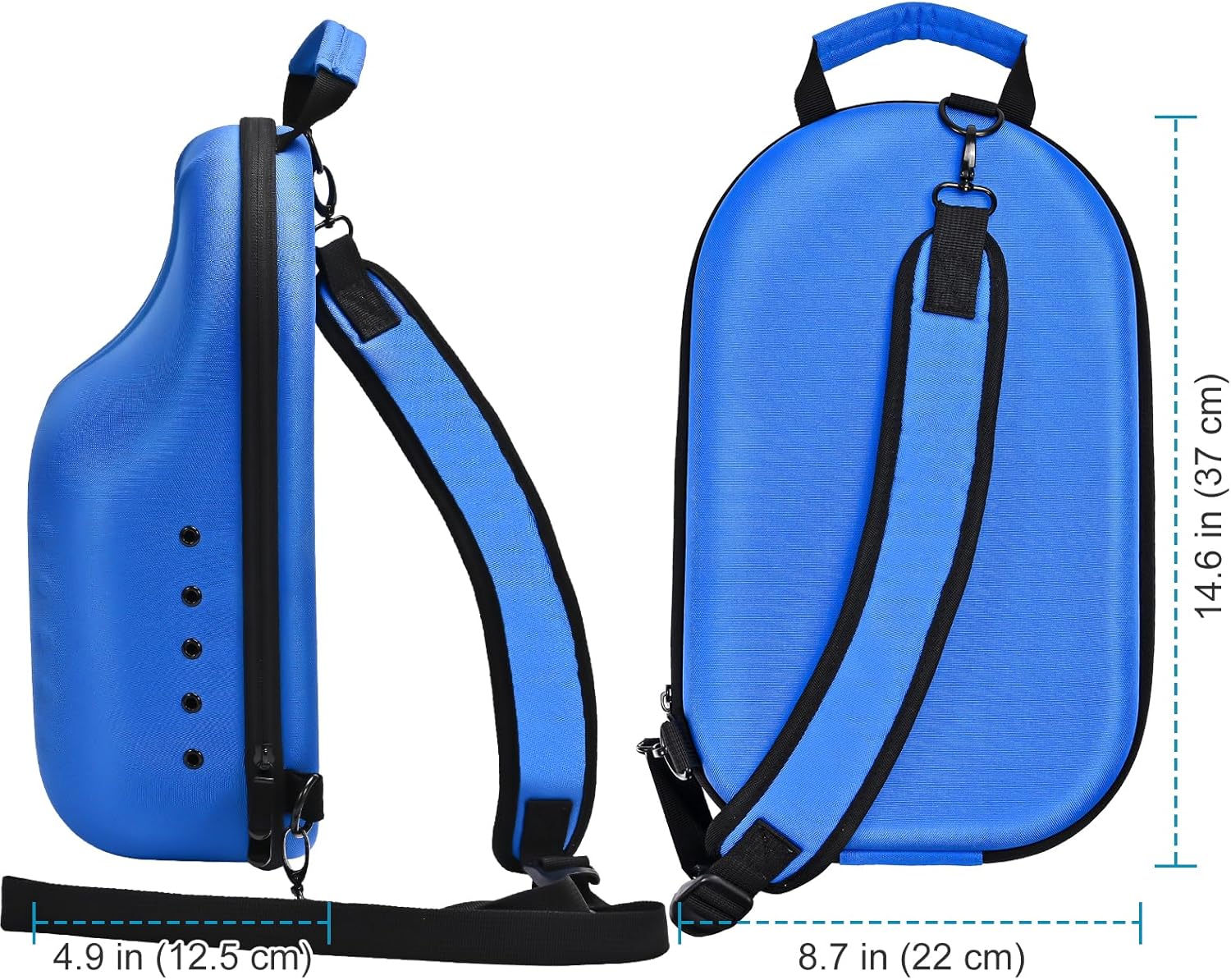 ProCase Estuche rígido de viaje para sombreros, bolsa de almacenamiento para 7-8 gorras de béisbol, organizador de sombreros con correa ajustable