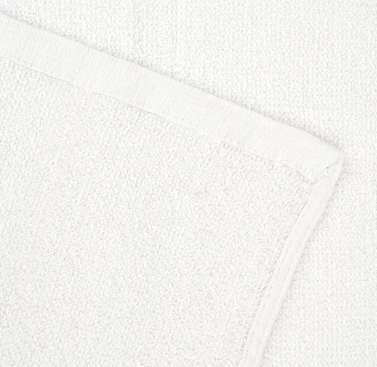 STF Linen Toallas para trapeador de barra de rizo (paquete de 60) de 14 x 17 pulgadas (blanco)  Absorbentes y duraderas, trapos de limpieza
