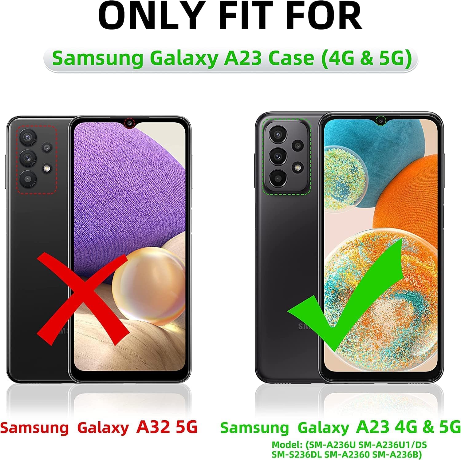oakxco Funda de silicona líquida para Samsung Galaxy A23 5G, bonita funda delgada y delgada de goma suave de TPU para mujeres y niñas, protector
