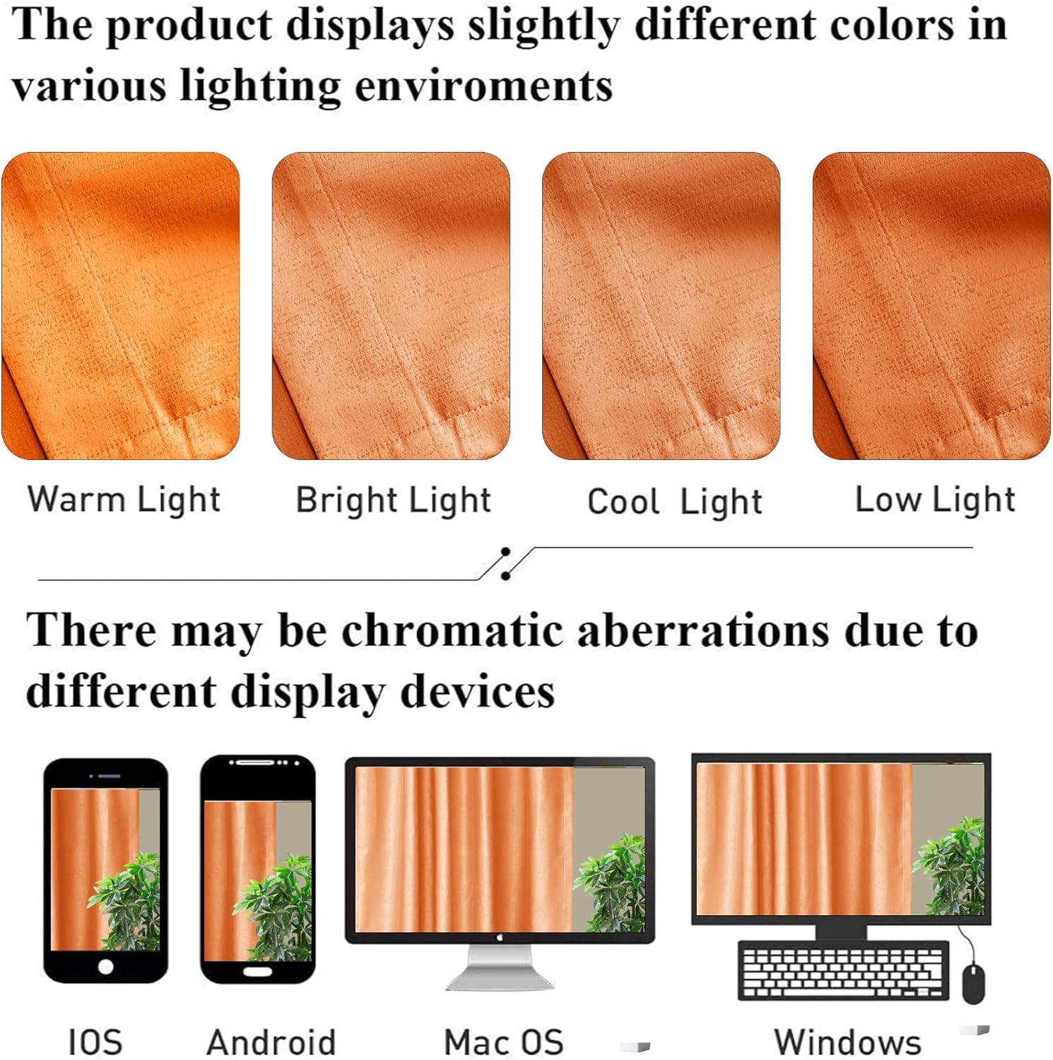 ZZYYQ Cortinas ignífugas con bolsillo para cortinero, color naranja, 50 pulgadas de ancho x 108 pulgadas de largo, con aislamiento térmico, 1 panel