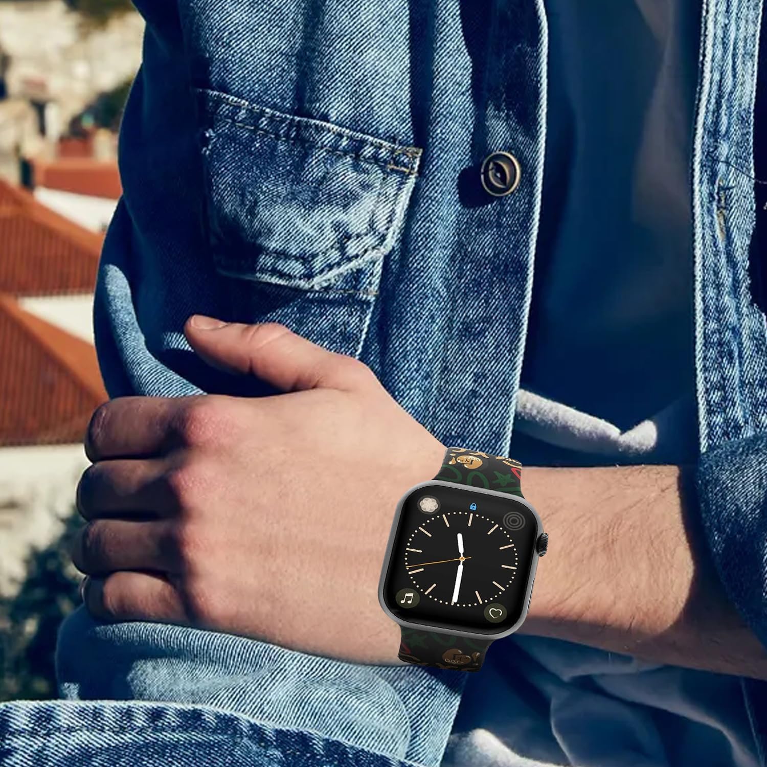 Compatible con Apple Watch Ultra Band de 1.496 in 1.575 in 1.614 in 1.654 in 1.732 in 1.772 in 1.929 in Series 987654321iWatch, correas deportivas