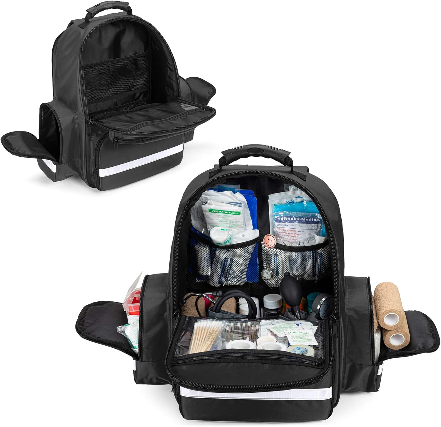 Trunab Mochila vacía del trauma del bolso del primer responder, paquete del bolso del salto del almacenamiento de los kits de emergencia médica,