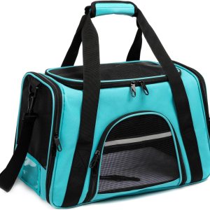 Transportador de mascotas, transportador de perros y gatos aprobado por aerolíneas, plegable de lados suaves, aprobado por la TSA para gatos Transportador de mascotas, transportador de perros y gatos aprobado por aerolíneas, plegable de lados suaves, aprobado por la TSA para gatos