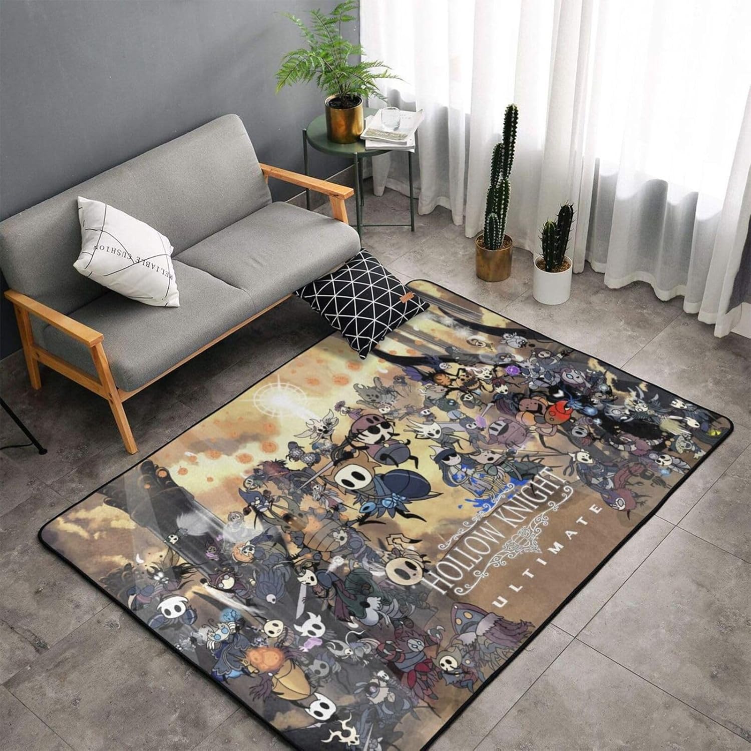 NALCKA Alfombra hueca de caballero de anime antideslizante, ultra suave, alfombra grande para dormitorio, sala de estar, cocina, decoración del