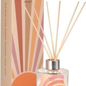 Folkulture Juego de difusor de varillas con varillas para el hogar, 3.38 fl oz (3.4 fl oz), difusores de aceite esencial con 6 varillas de junco, Folkulture Juego de difusor de varillas con varillas para el hogar, 3.38 fl oz (3.4 fl oz), difusores de aceite esencial con 6 varillas de junco,