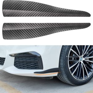 TOMALL 2 calcomanías universales de fibra de carbono Protecor para esquinas de automóvil para parachoques delantero y trasero, protector de TOMALL 2 calcomanías universales de fibra de carbono Protecor para esquinas de automóvil para parachoques delantero y trasero, protector de