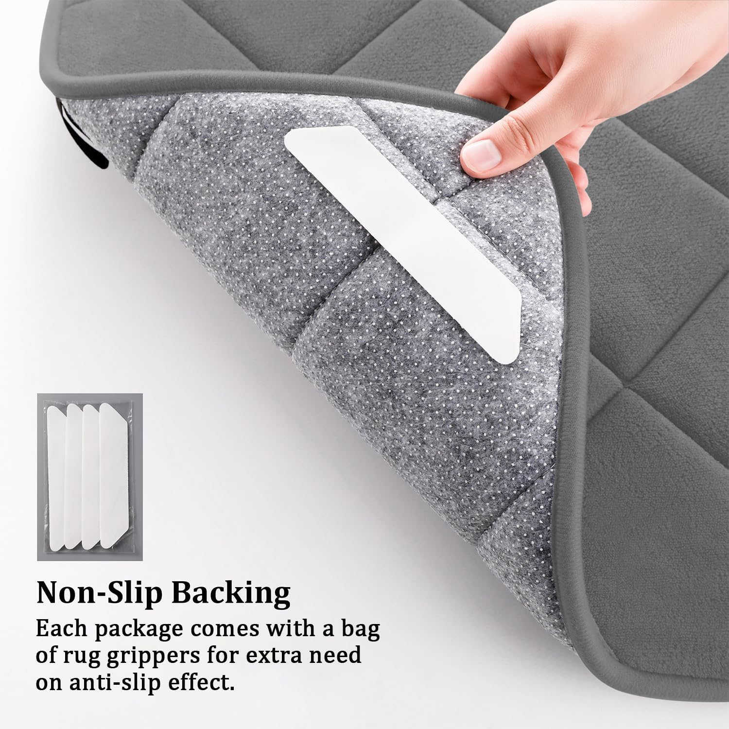 chakme Tapete de baño de espuma viscoelástica de 20 x 32 pulgadas, súper suave, absorbente, antideslizante, lavable a máquina, para suelo de baño,