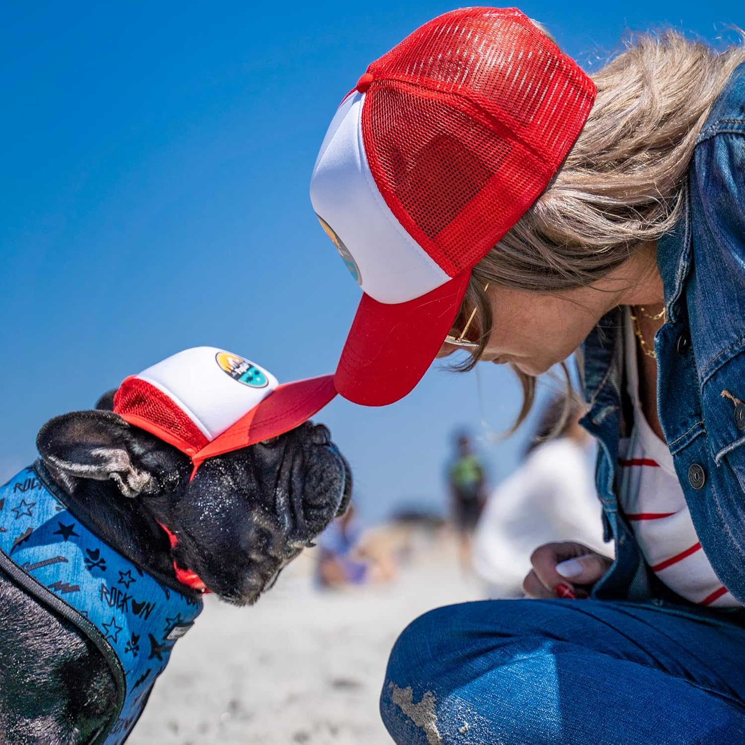 PupLid Sombreros de camionero para perros (pequeños), protección solar elegante de alta calidad para el perro moderno, ajustables para un ajuste