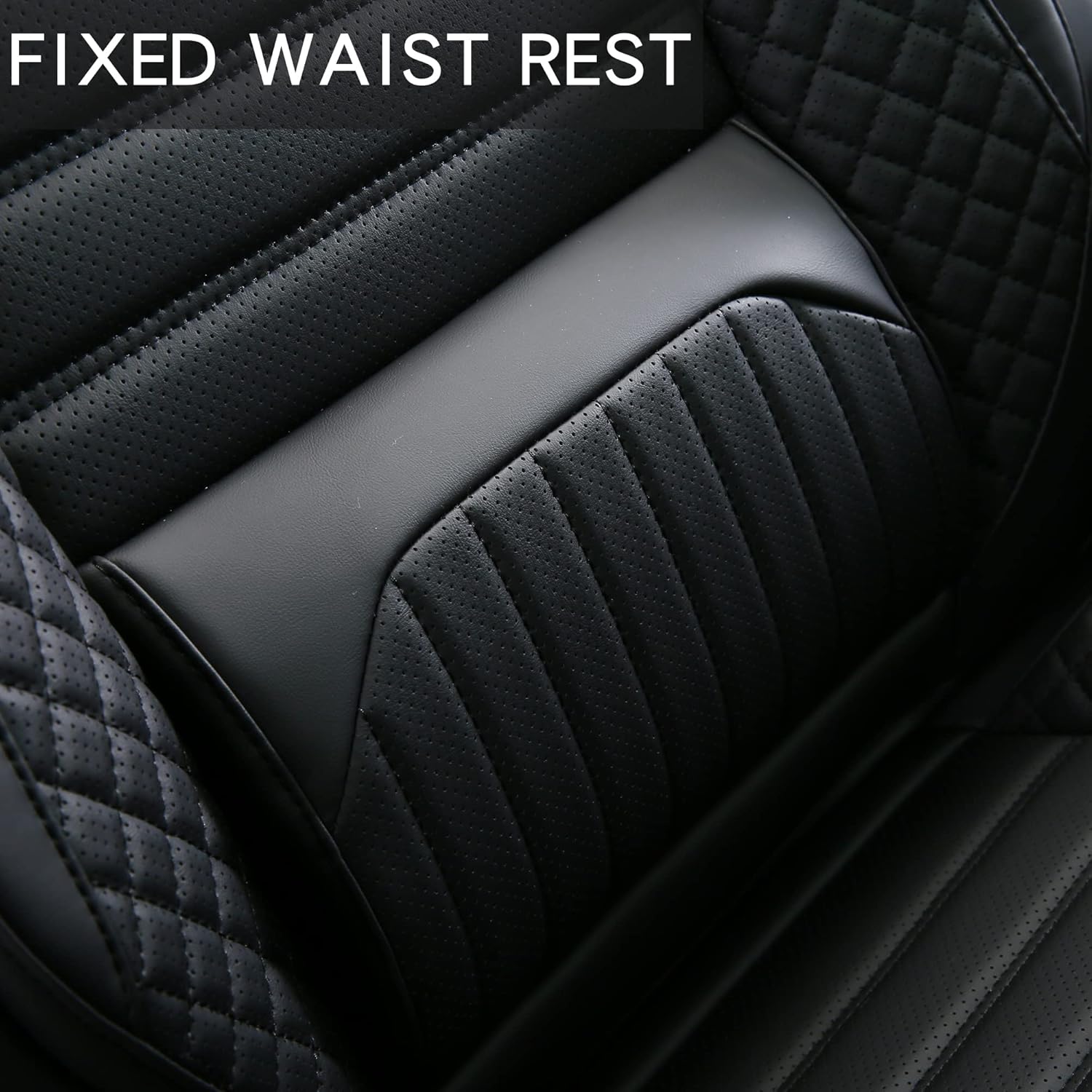 HAITOUR Fundas de cuero de cobertura completa para asiento delantero de automóvil, 1 par, ajuste universal para la mayoría de automóviles, sedanes,