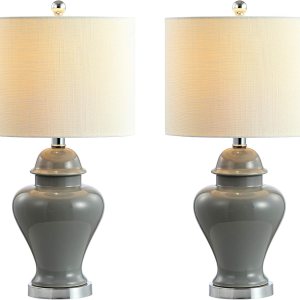JONATHAN Y JYL6602B-SET2 Juego de 2 lámparas de mesa Qin de 22 pulgadas de cerámicahierro clásico LED de casa de campo, diseñador, glamour, JONATHAN Y JYL6602B-SET2 Juego de 2 lámparas de mesa Qin de 22 pulgadas de cerámicahierro clásico LED de casa de campo, diseñador, glamour,