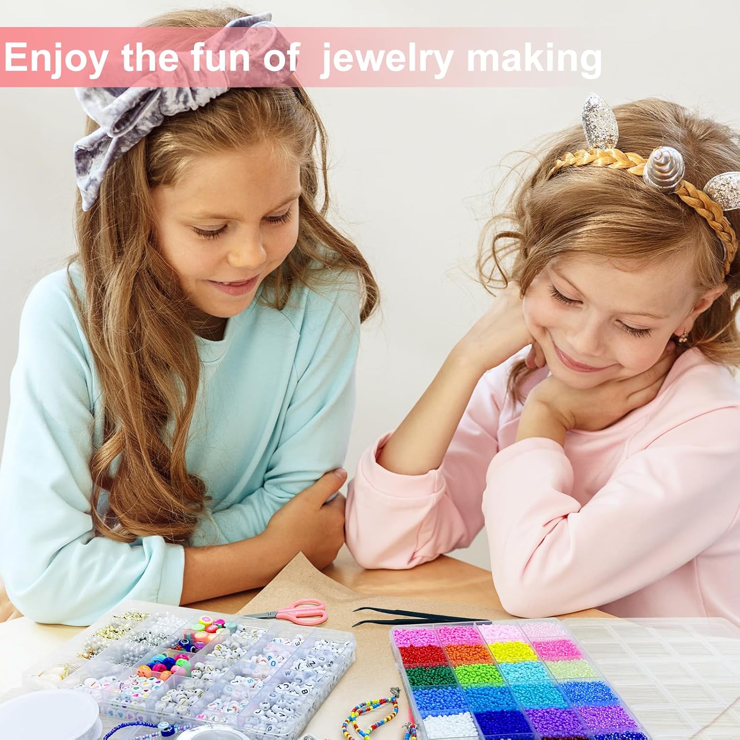 Redtwo 32500 cuentas de semillas de vidrio de 0.079 pulgadas para pulseras, kits de fabricación de joyas, cuentas pequeñas para pulseras de amistad,