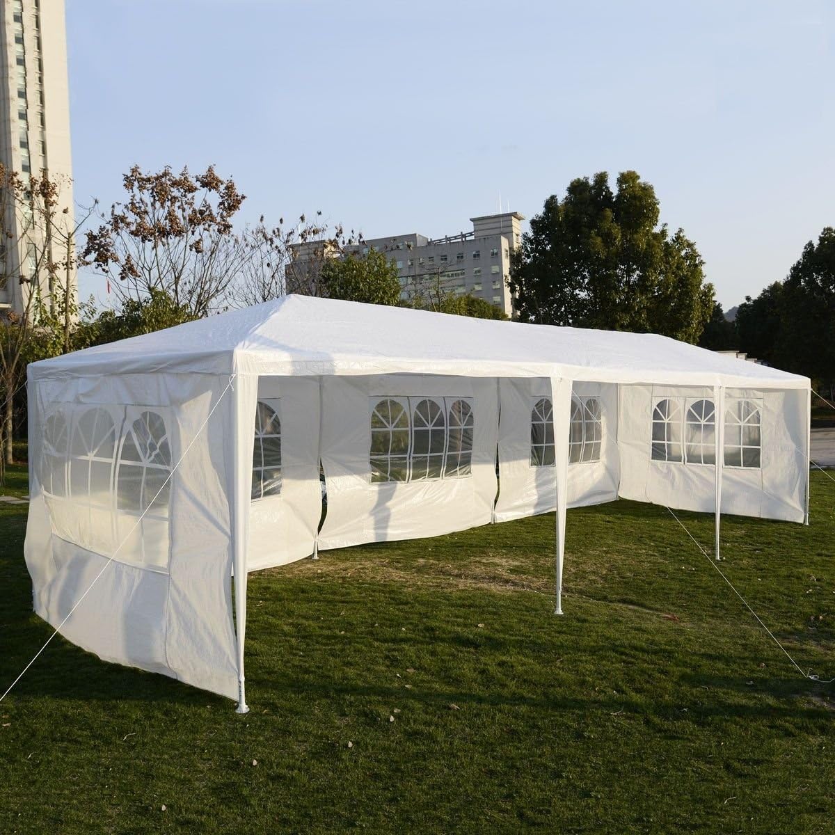 Tiendas de campaña al aire libre para fiestas, 10 x 30 pies, toldo para patio, cenador resistente, pabellón para eventos