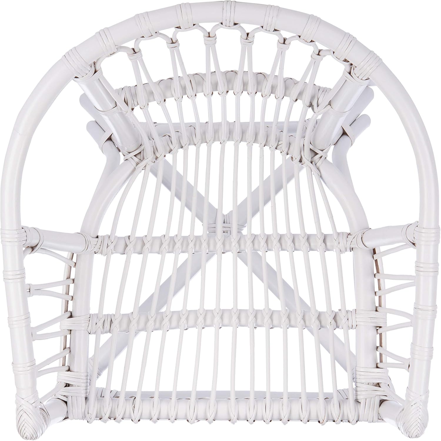 Safavieh Home Adriana Coastal White Rattan (juego de 2) Silla decorativa, 0
