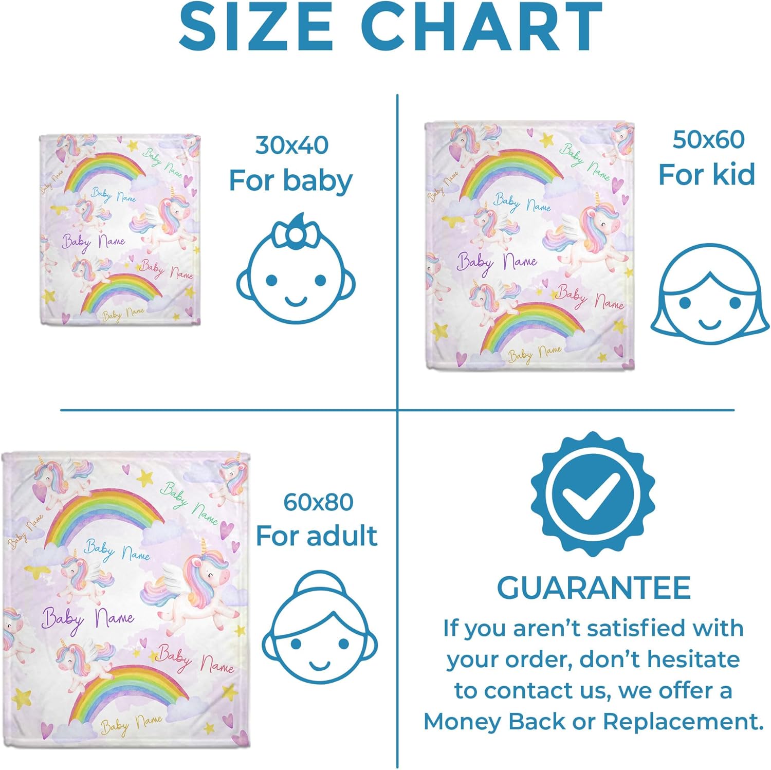 Hyturtle Manta de bebé con nombre personalizado  Manta personalizada con nombre para bebé  Manta de bebé personalizada para niñas  Manta de vellón