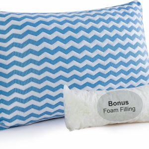 Almohadas de tamaño estándar  Almohada firme ajustable para dormir de espalda y de lado  Almohada de enfriamiento de espuma viscoelástica triturada Almohadas de tamaño estándar  Almohada firme ajustable para dormir de espalda y de lado  Almohada de enfriamiento de espuma viscoelástica triturada